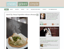 Tablet Screenshot of cleangreensimple.com